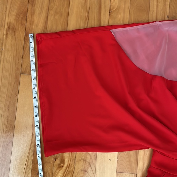 [L] RED KIMONO ROMPER GLAMAKER - Picture 10 of 14